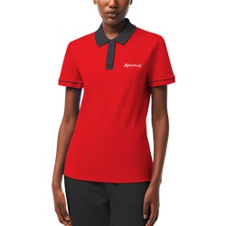 Red Black Customised Ladies Polo Shirts