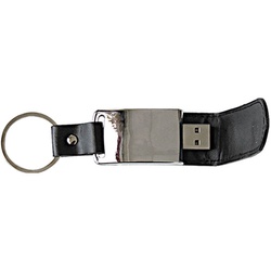 Metal Flash Disk With Leather Cover REF L-91