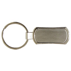 Rectangular Metal Keyring REF J10012