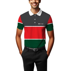 Kenya Flag Men's Rugby Polo Shirt