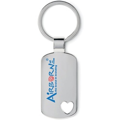 Keyring with heart detail