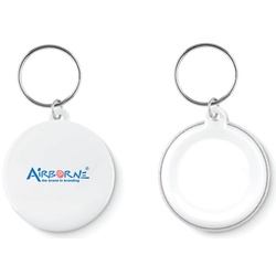 Small key button keyring