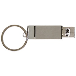Rectangle Metal Flash Disk With Curved Edge REF 0654