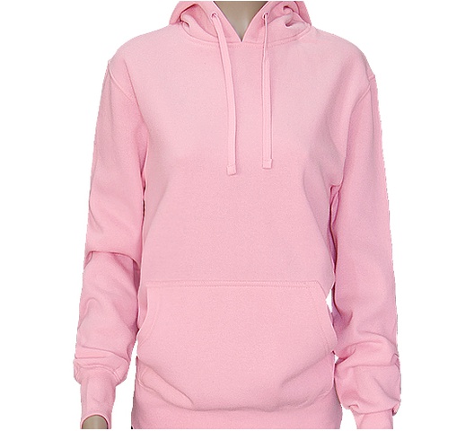 Ladies Pink Hooded Kangaroo Sweatshirts | Vajas Manufacturers Ltd ...