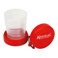 Foldable Cup with Pill Holder & Carabiner Clip