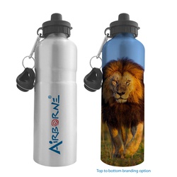 750ml Aluminium Sports Water Bottles with a Groove Line