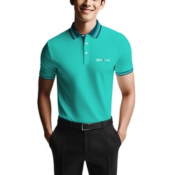 Men's Polo Shirts with Customised Collars & Cuffs