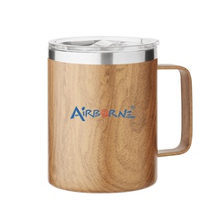 300ml Wooden Double Wall Stainless Steel Mug