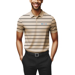 Striped Men's Single Jersey Polo Shirts