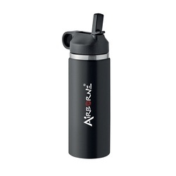 Insulated Vacuum Bottle with Grip Handle Lid